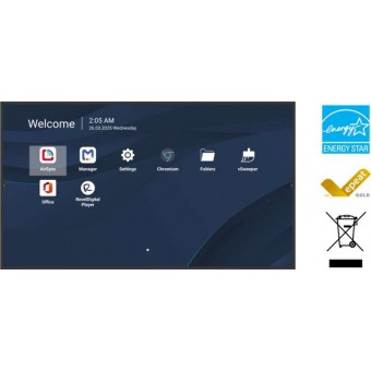 ViewSonic CDE8631 – Màn hình hiển thị 86 inch 4K UHD, Android 14, 24/7