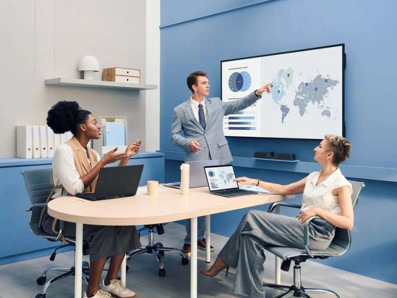 ViewSonic CDE7531 – Màn hình hiển thị 75 inch 4K UHD, Android 14, 24/7