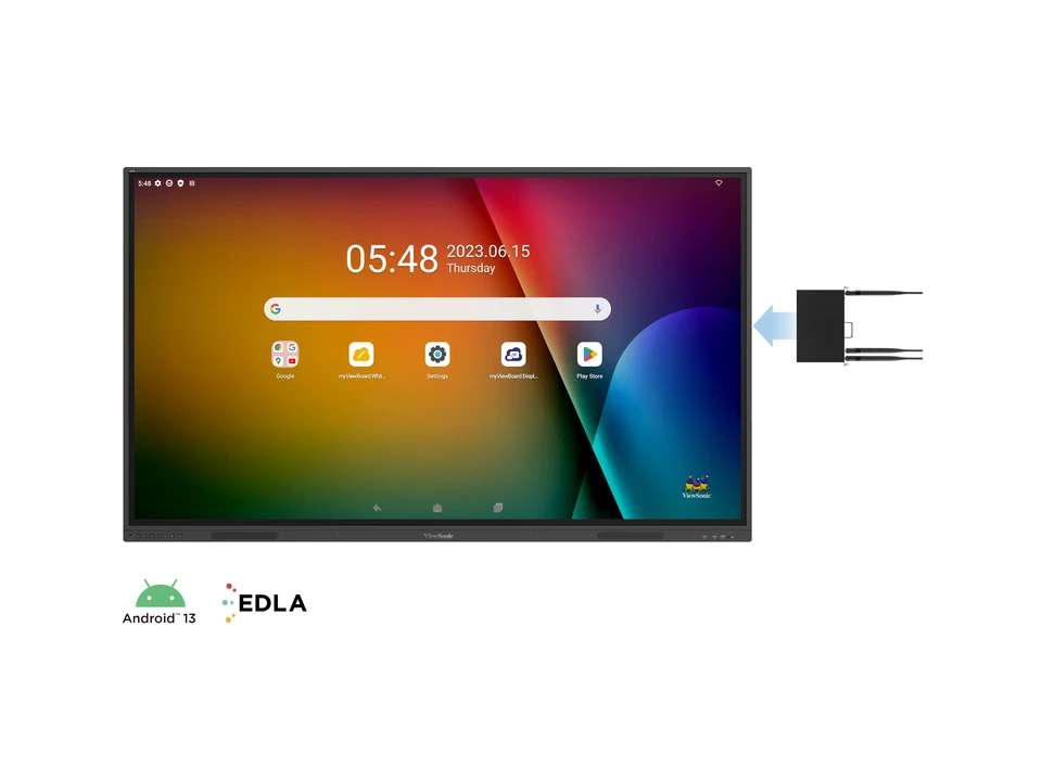 Màn Hình Tương Tác ViewSonic ViewBoard IFP55G1 – 55 inch 4K, Dòng Genesis, Không Cần Hệ Điều Hành, USB-C 65W, Khung Nâng Cấp Linh Hoạt