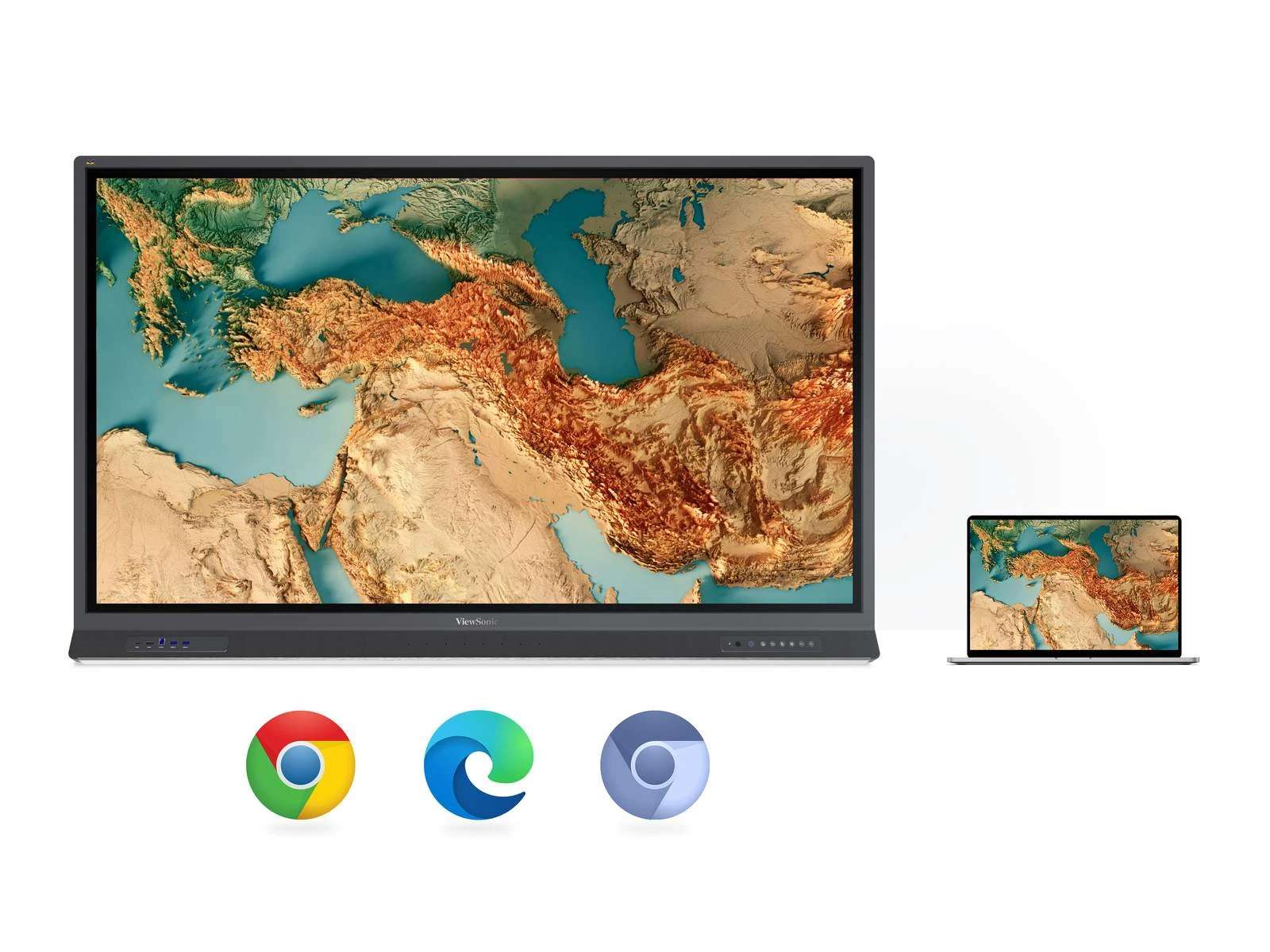 Màn Hình Tương Tác ViewSonic ViewBoard IFP6552-1C – 65” 4K, USB-C, Cảm Ứng 33 Điểm