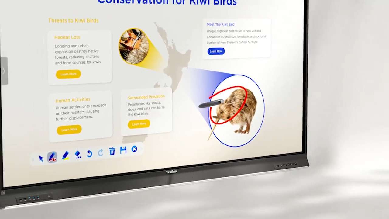 Màn Hình Tương Tác ViewSonic ViewBoard IFP6553-ED – 65” EDLA, NFC Login, USB-C 100W, Android 14