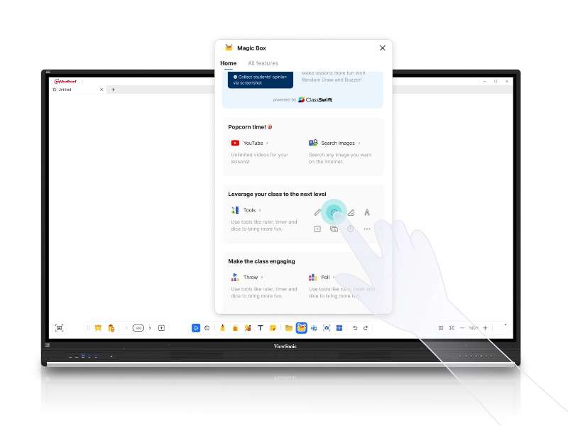 Màn Hình Tương Tác ViewSonic ViewBoard IFP7553-ED – 75” EDLA, NFC Login, USB-C 100W, Android 14