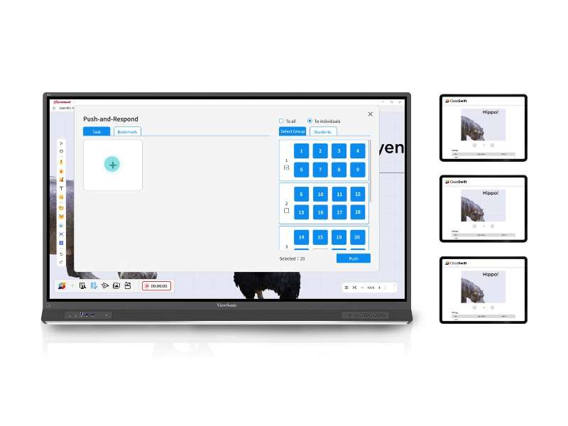 Màn Hình Tương Tác ViewSonic ViewBoard IFP7553-ED – 75” EDLA, NFC Login, USB-C 100W, Android 14
