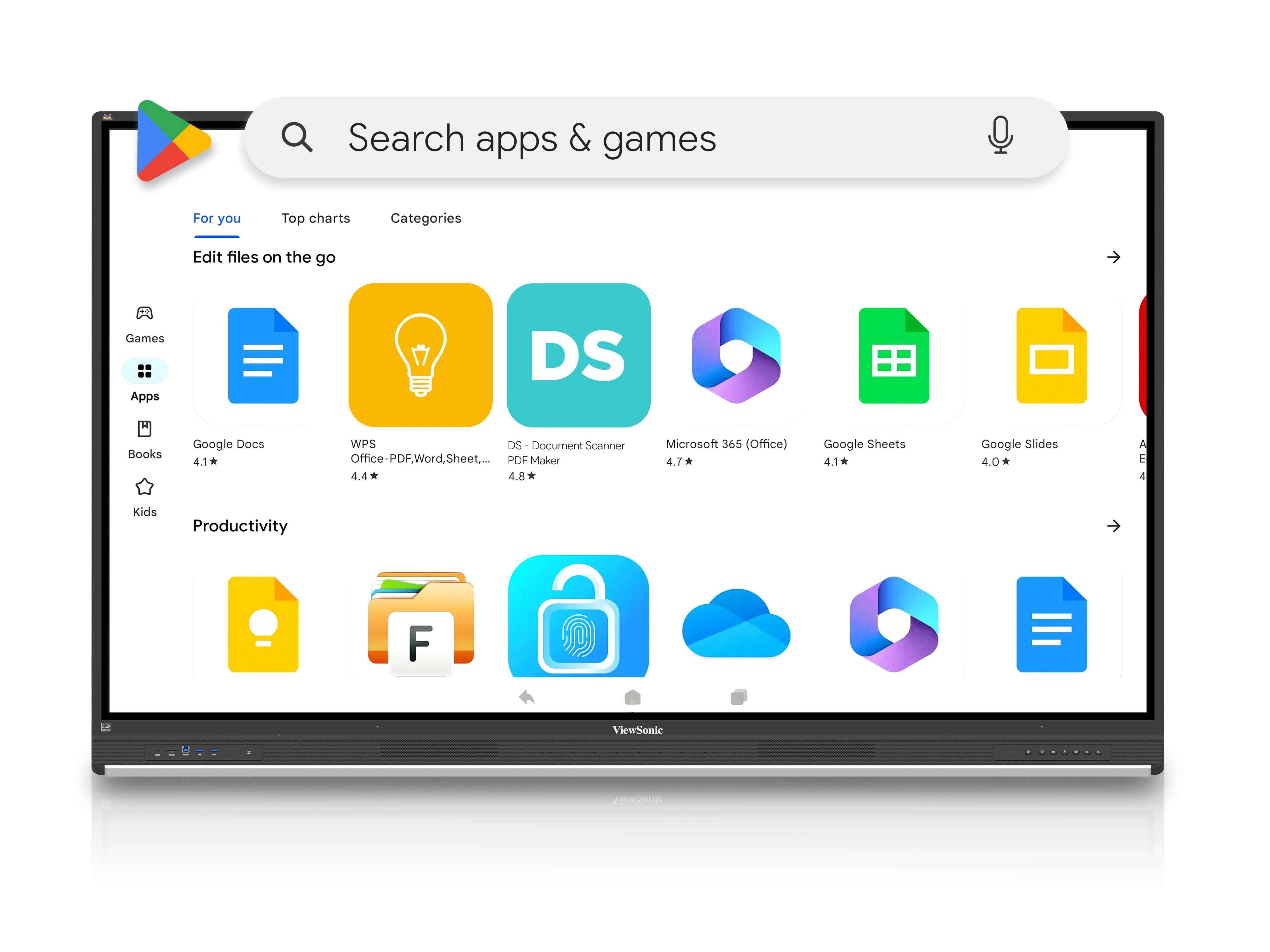 Màn Hình Tương Tác ViewSonic ViewBoard IFP7553-ED – 75” EDLA, NFC Login, USB-C 100W, Android 14