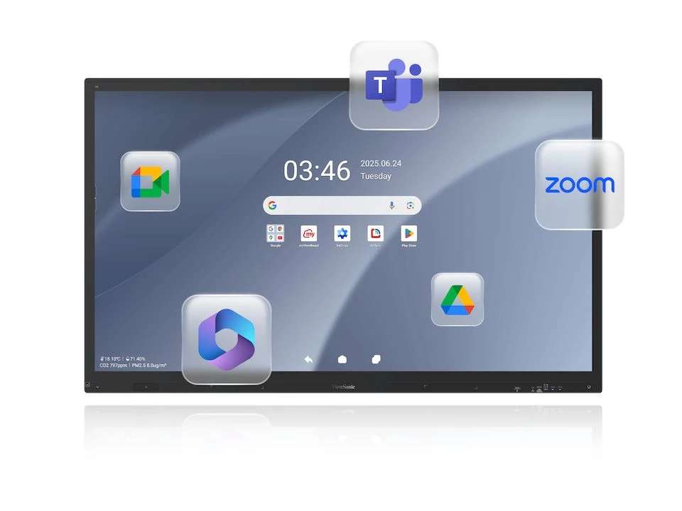 Màn Hình Tương Tác ViewSonic IFP6563-1C 65 inch 4K – Android 15 Nâng Cấp, PCAP 50 Điểm