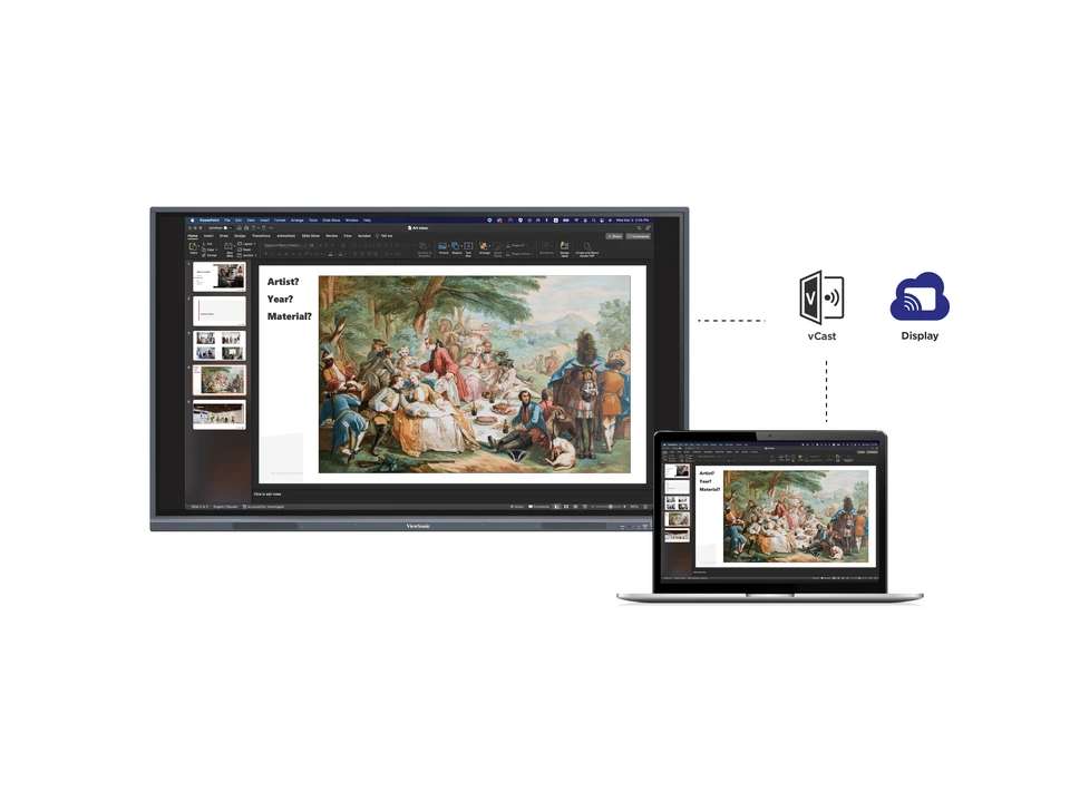 Màn Hình Tương Tác ViewBoard IFP8633-G–86” 4K, Android 11, Cổng USB-C 65W, Đa Nhiệm & myViewBoard