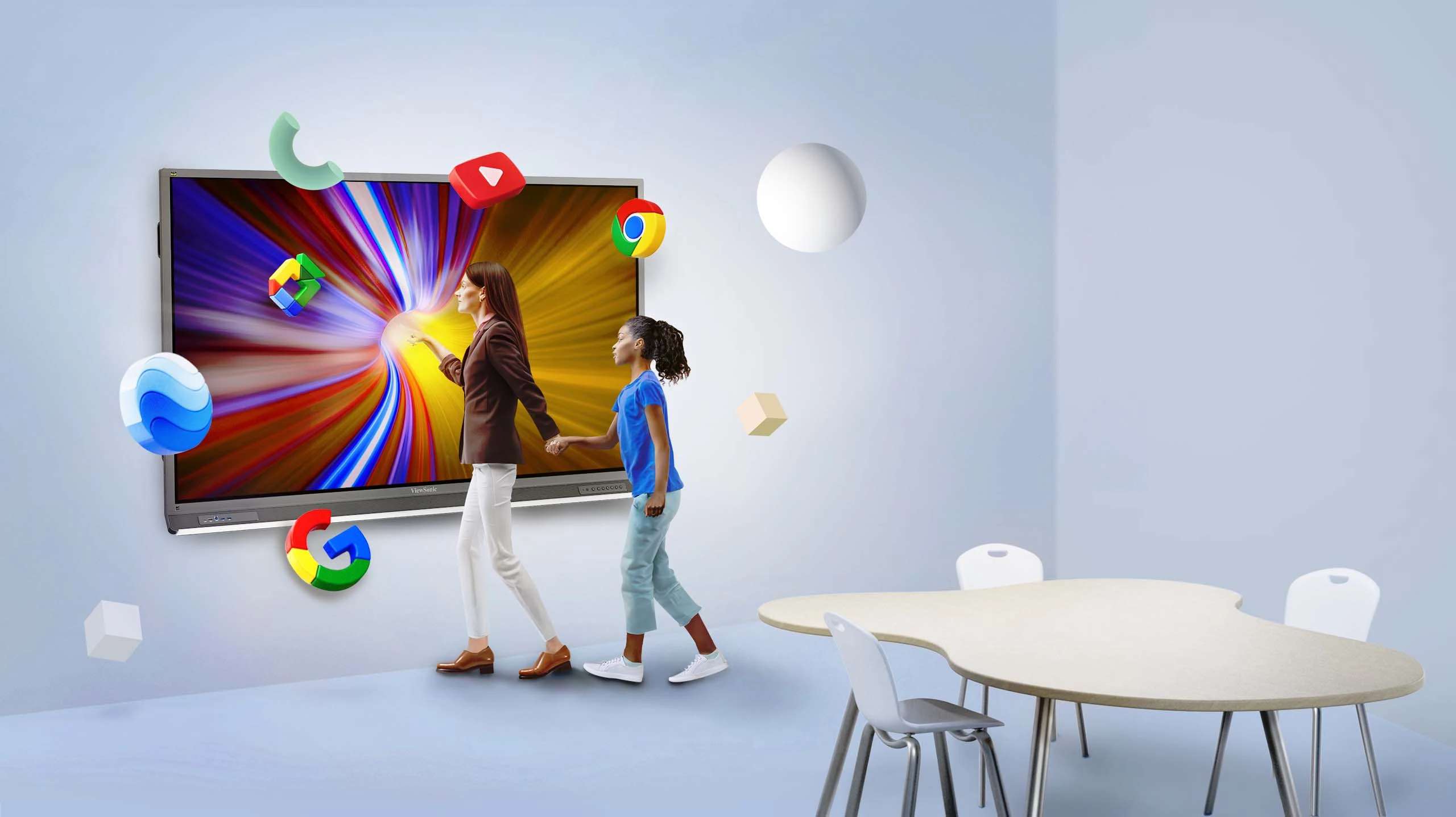 Màn Hình Tương Tác ViewSonic ViewBoard IFP8652-2F – 86” 4K EDLA, USB-C, Android 13