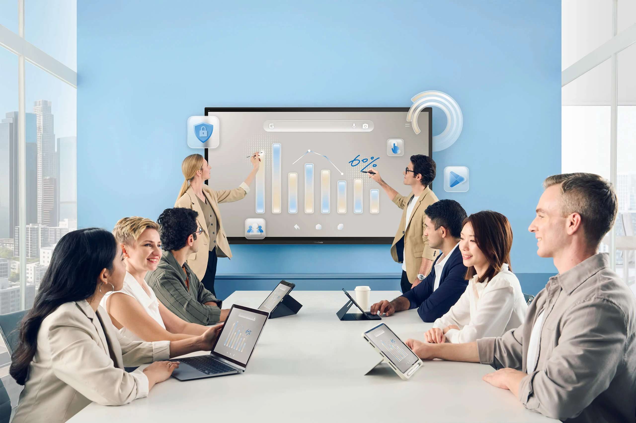 Màn Hình Tương Tác ViewSonic IFP8663-2C – 86" 4K, Cảm Ứng PCAP 50 Điểm, Android 15 EDLA, RAM 32GB, NFC & Cảm Biến Thông Minh