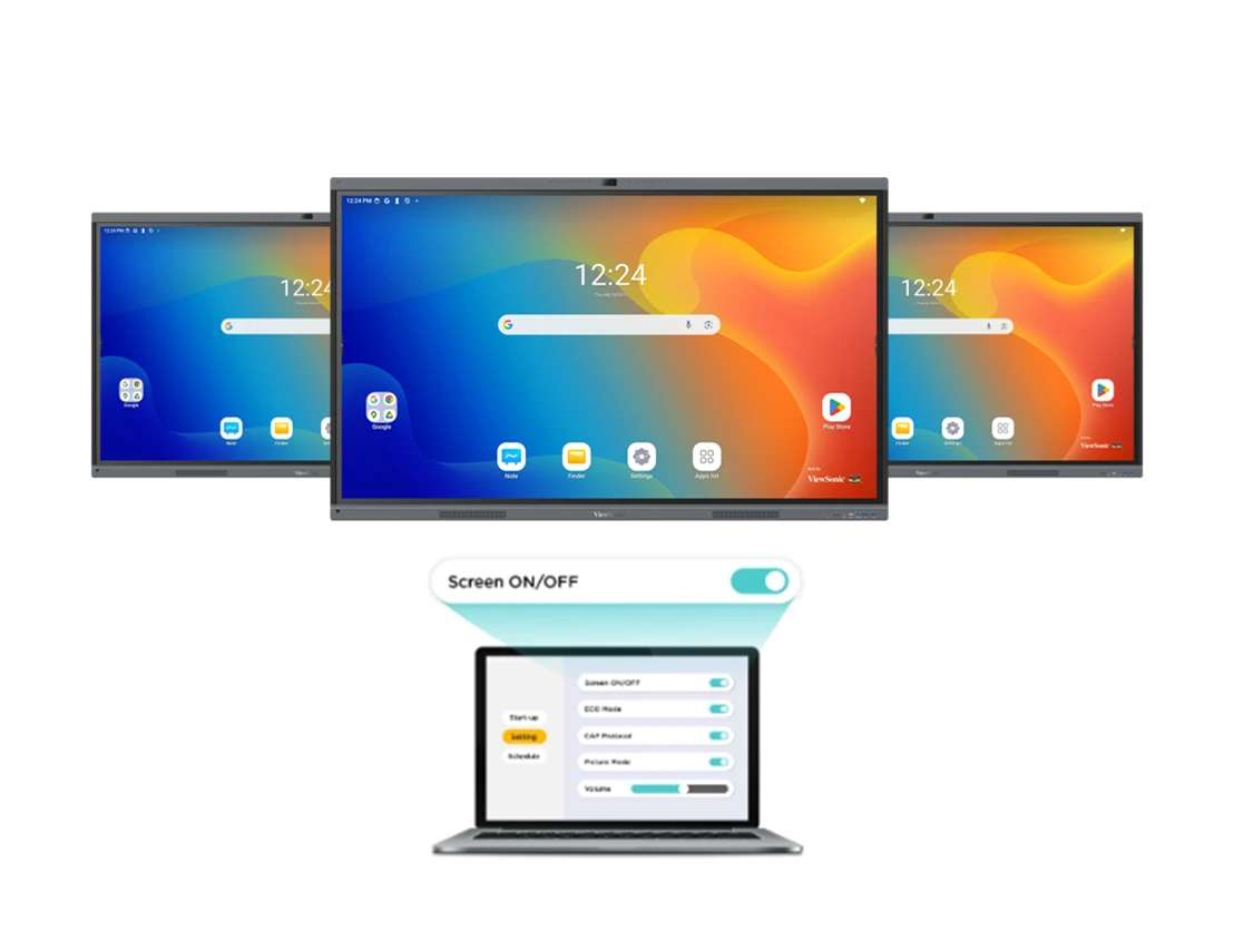 Màn Hình Tương Tác ViewSonic ViewBoard IN6521C-2C – 65 inch 4K EDLA, Camera 50MP, Mic 8 Mảng, USB-C, Android 14 Google Certified