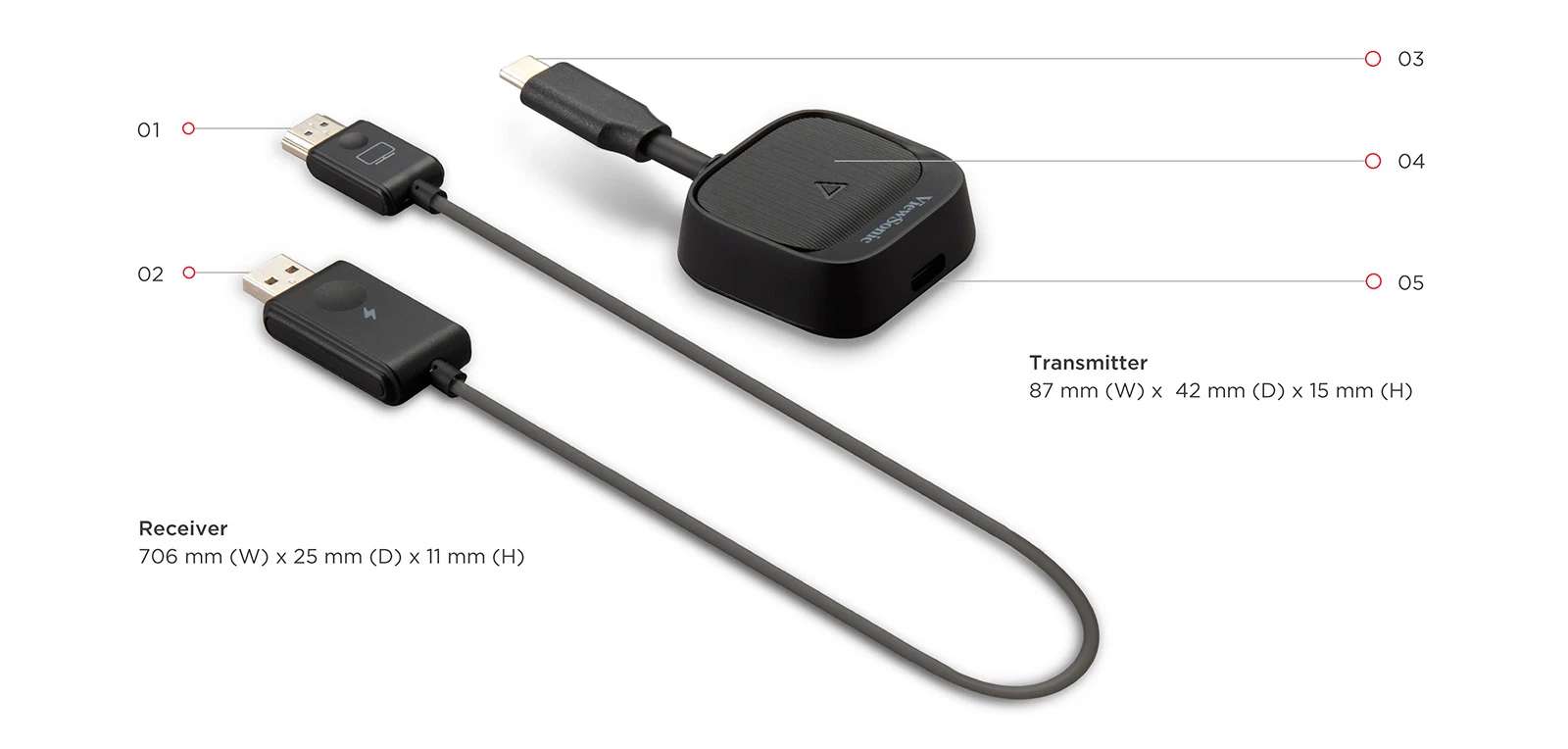 Kích thước và cổng ViewShare WPD-900