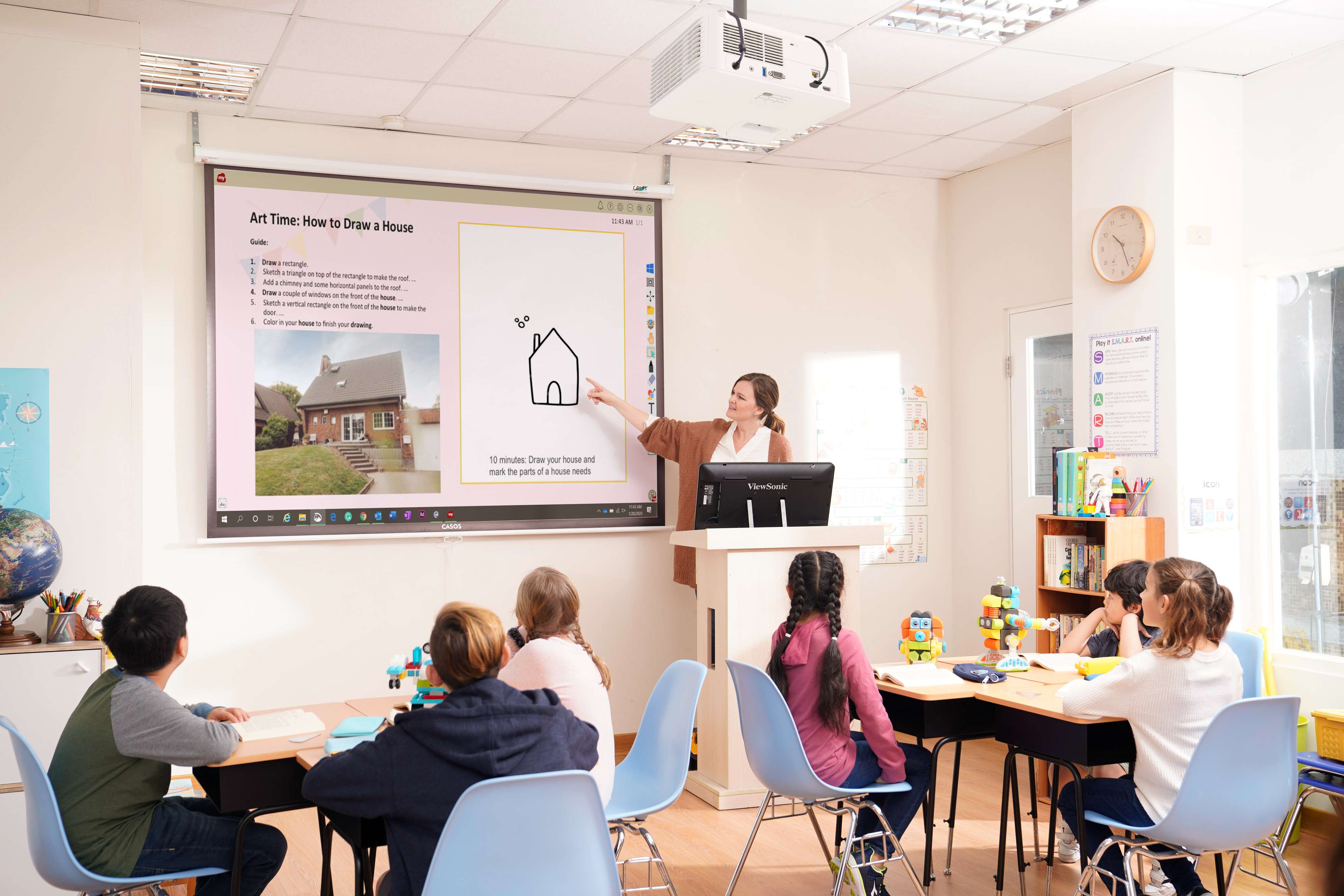 Ứng dụng máy chiếu trong giáo dục