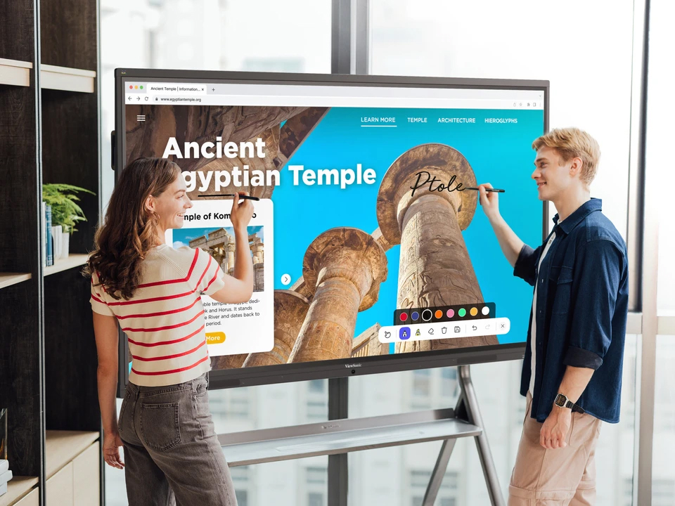 Trải nghiệm cảm ứng 64 điểm chạm mượt mà trên ViewBoard